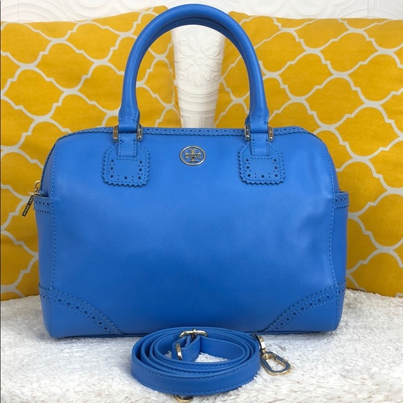 Tory Burch Handbags - 🌸OFFERS?🌸Tory Burch Leather Blue Satchel